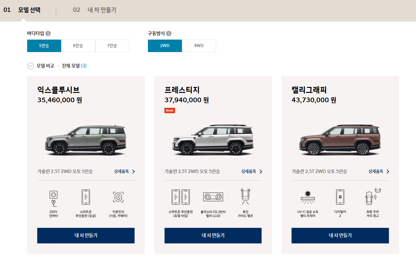 싼타페 신차가격표