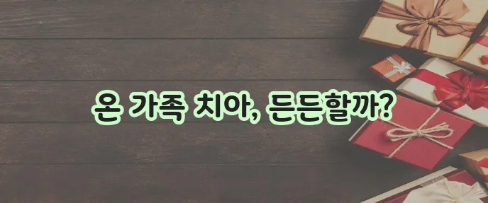 가족형 치아보험 이제 고민은 끝내세요!