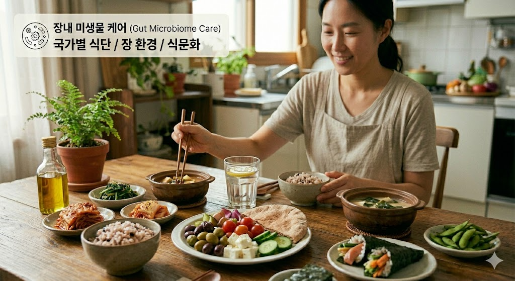 장내 미생물 케어 (국가별식단, 장환경, 식문화)