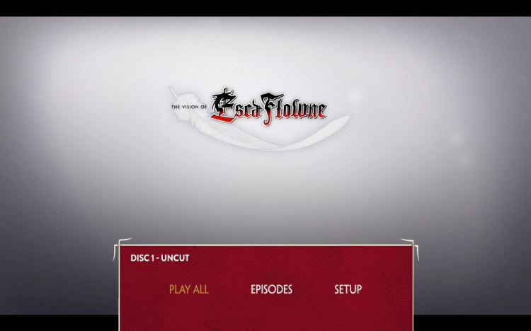 천공의 에스카플로네 블루레이 타이틀 화면