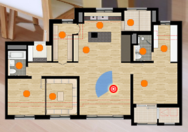 화성 비봉 B3블록 예미지 센트럴에듀 - 84 Type 주방특화/수납특화 평면도