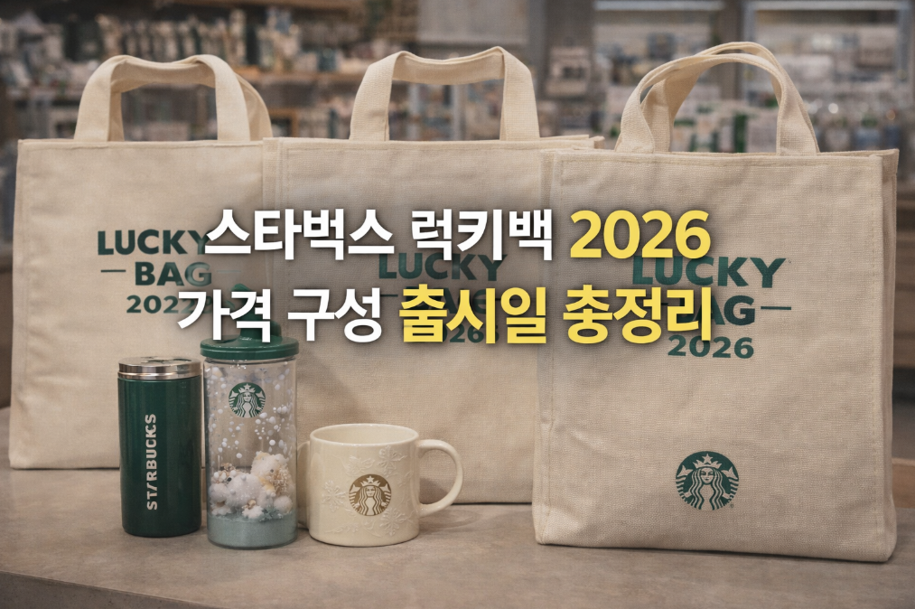 스타벅스 럭키백 2026 출시일과 가격 완벽 정리