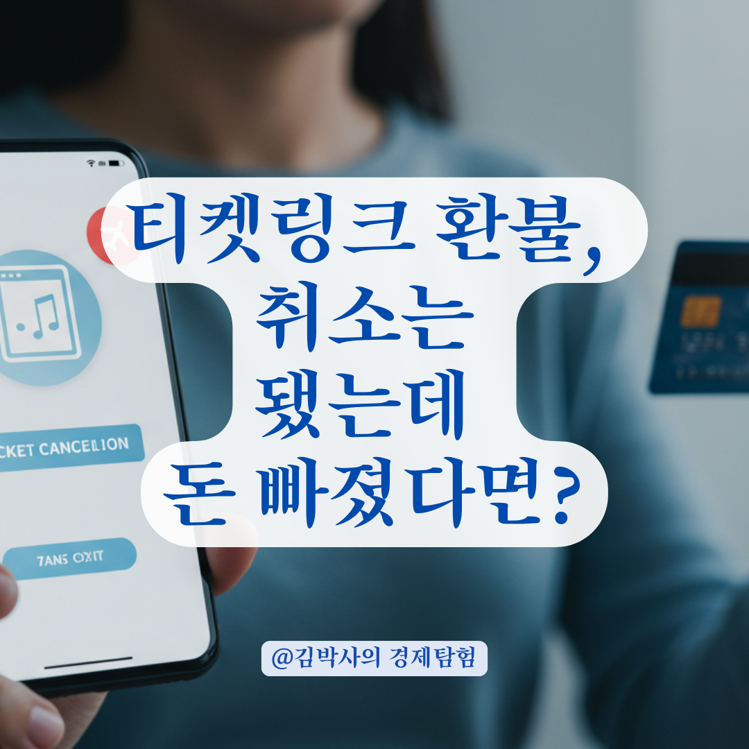 티켓링크 예매 취소는 완료됐는데 돈이 빠져나갔다면? 환불 절차 총정리.