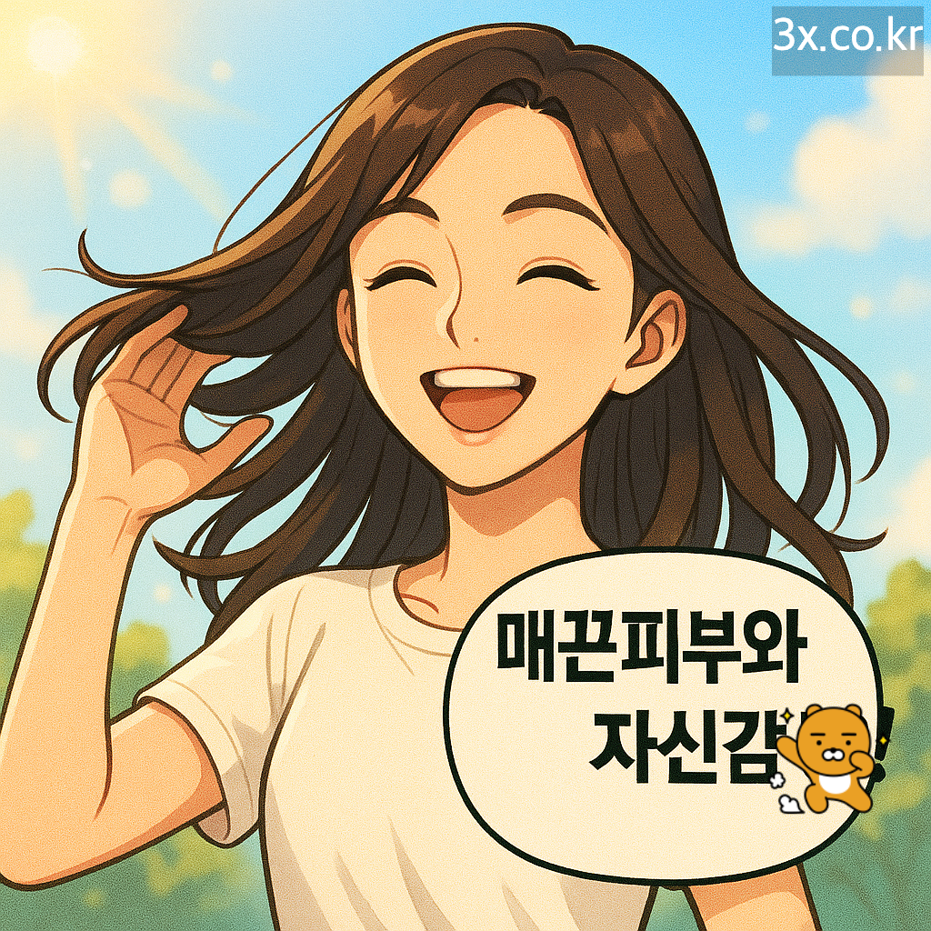 매끈피부 어렵지 않죠? 😉 자신감 뿜뿜!