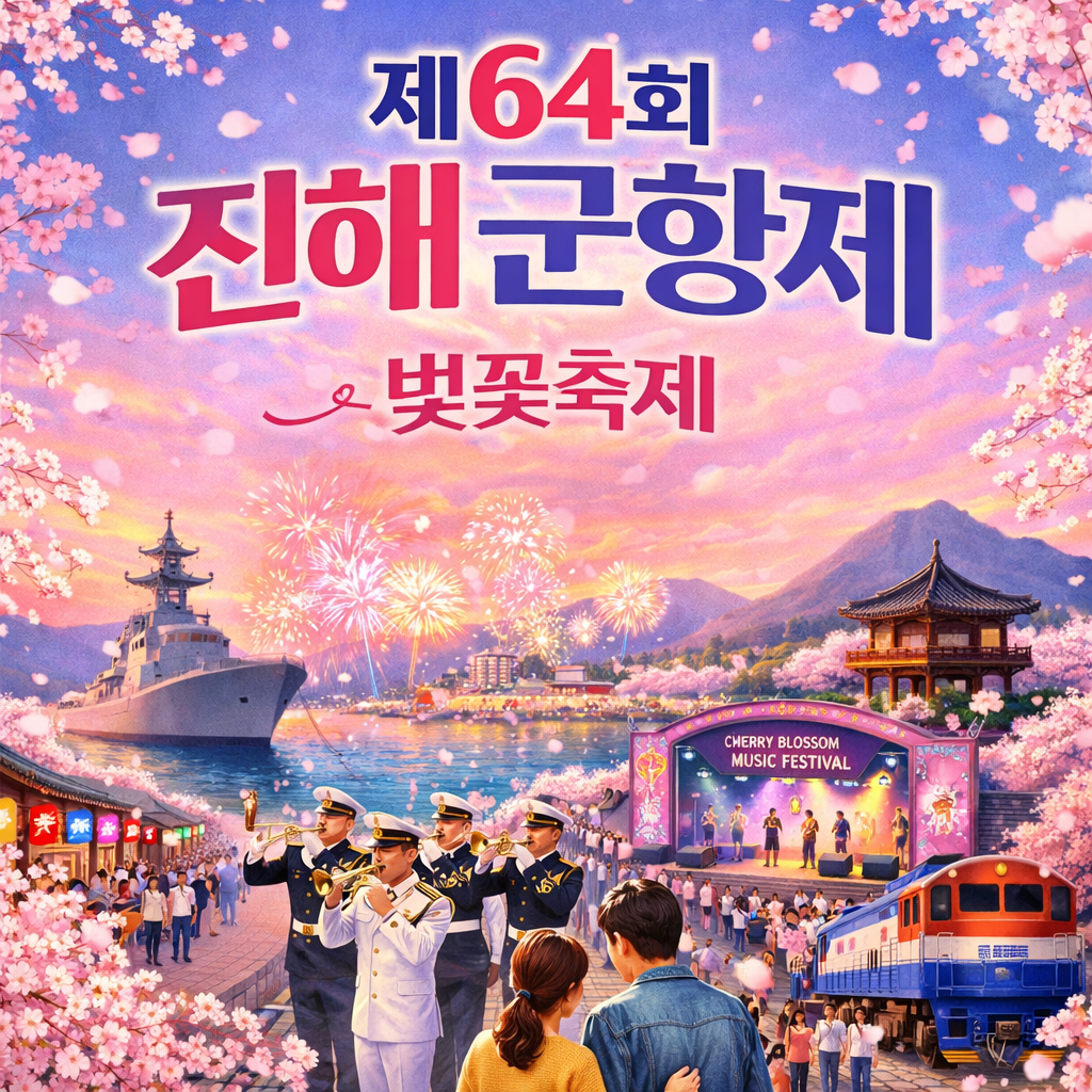 제64회 진해 군항제 벚꽃축제 관련 사진