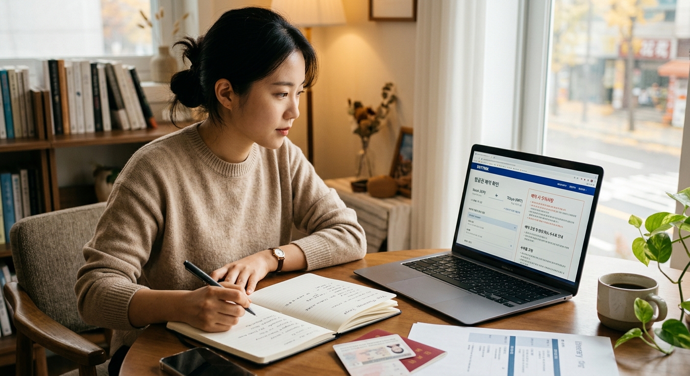 성공적인 여행을 위해 항공권 예약 시 꼼꼼한 정보 확인은 필수입니다.