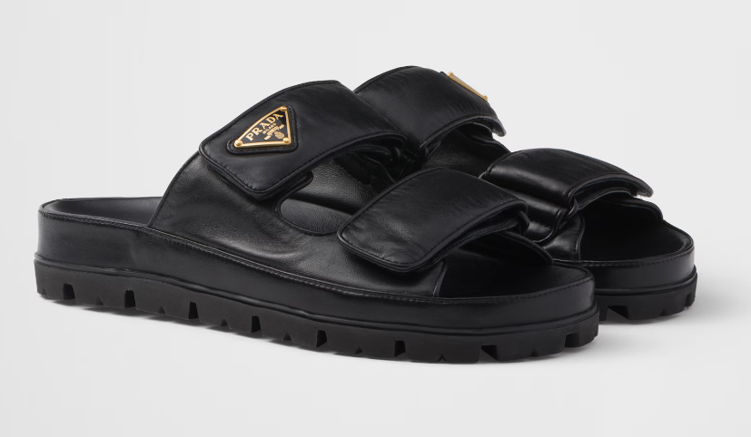 프라다 나파 가죽 슬라이드