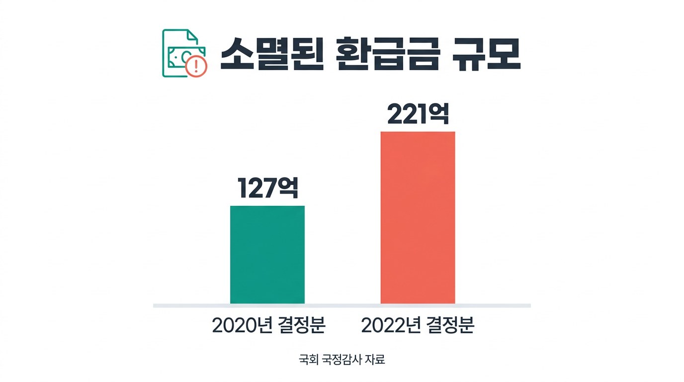 국민건강보험 환급금 소멸된 환급금 규모