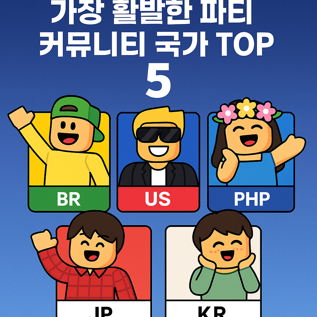 파티 커뮤니티 국가 TOP 5 분석