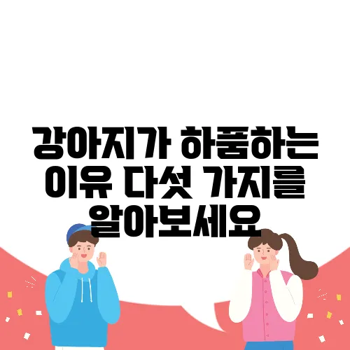 강아지가 하품하는 이유 다섯 가지를 알아보세요