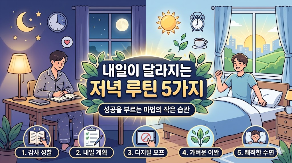 저녁 루틴 5가지