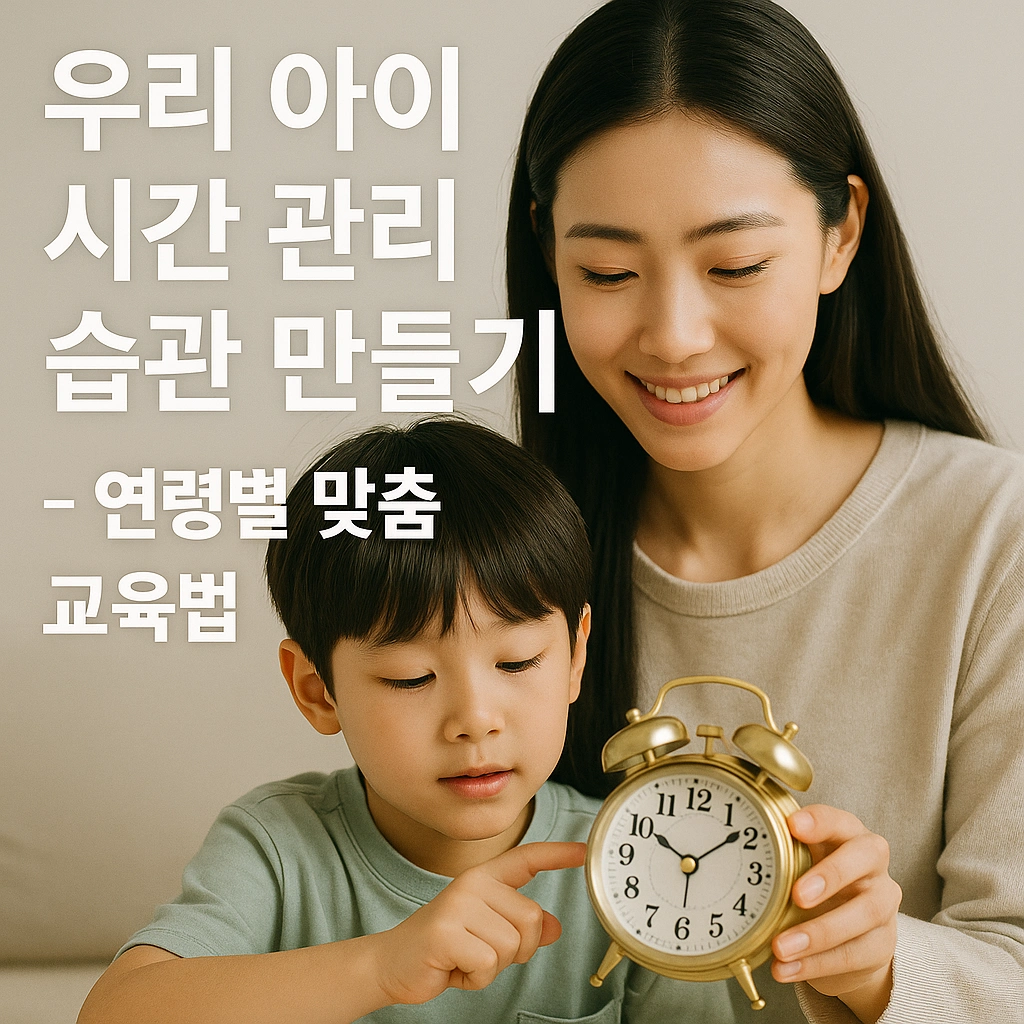 우리 아이 시간 관리 습관 만들기 - 연령별 맞춤 교육법