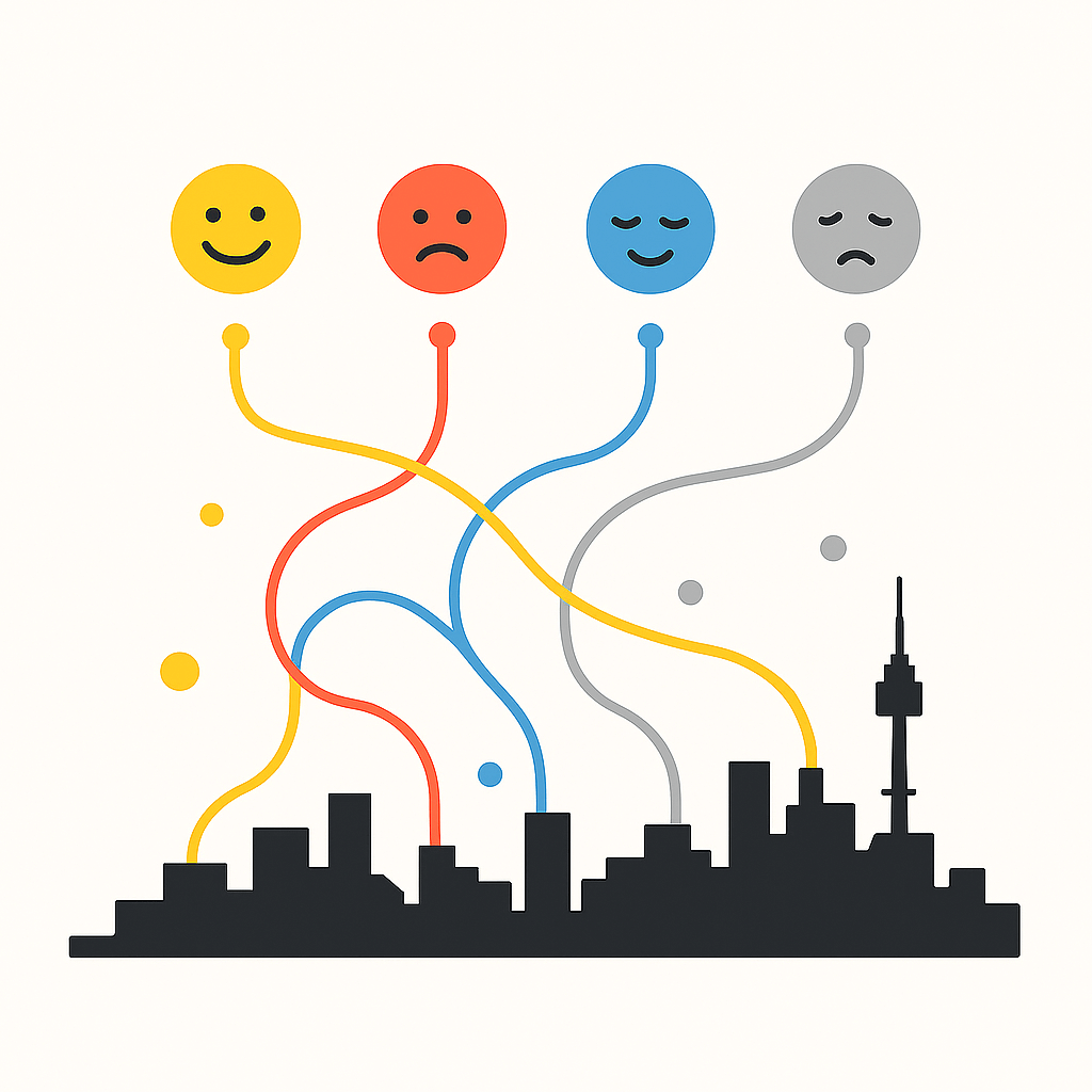 감정이 숨 쉬는 도시로 - 감정지도 프로젝트의 철학적 완성 도시의 미세감정지도