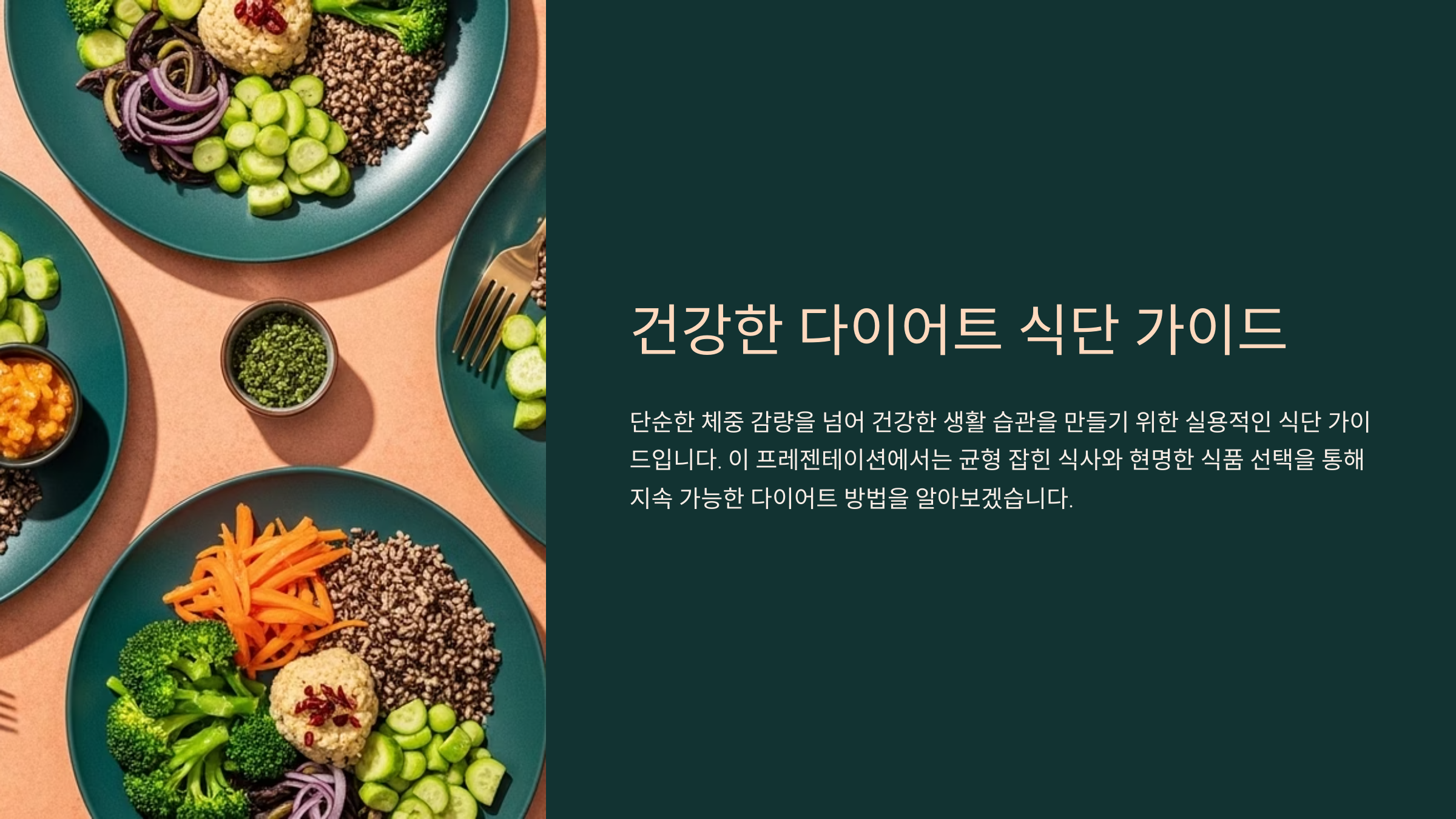 다이어트 식사 계획