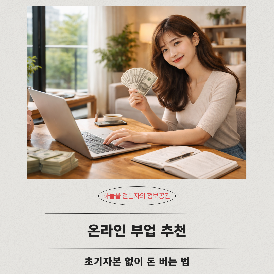 온라인 부업 추천｜초기자본 없이 돈 버는 법