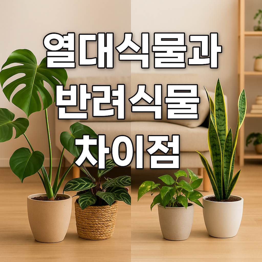 열대식물과 반려식물