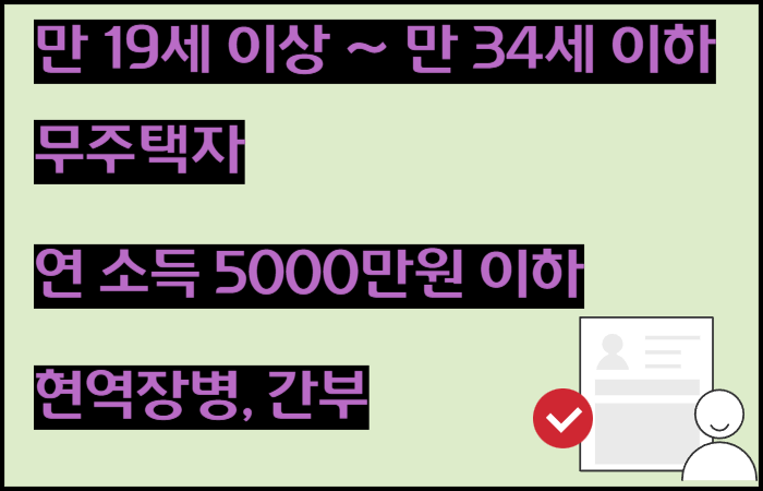청년주택드림-청약통장-가입대상