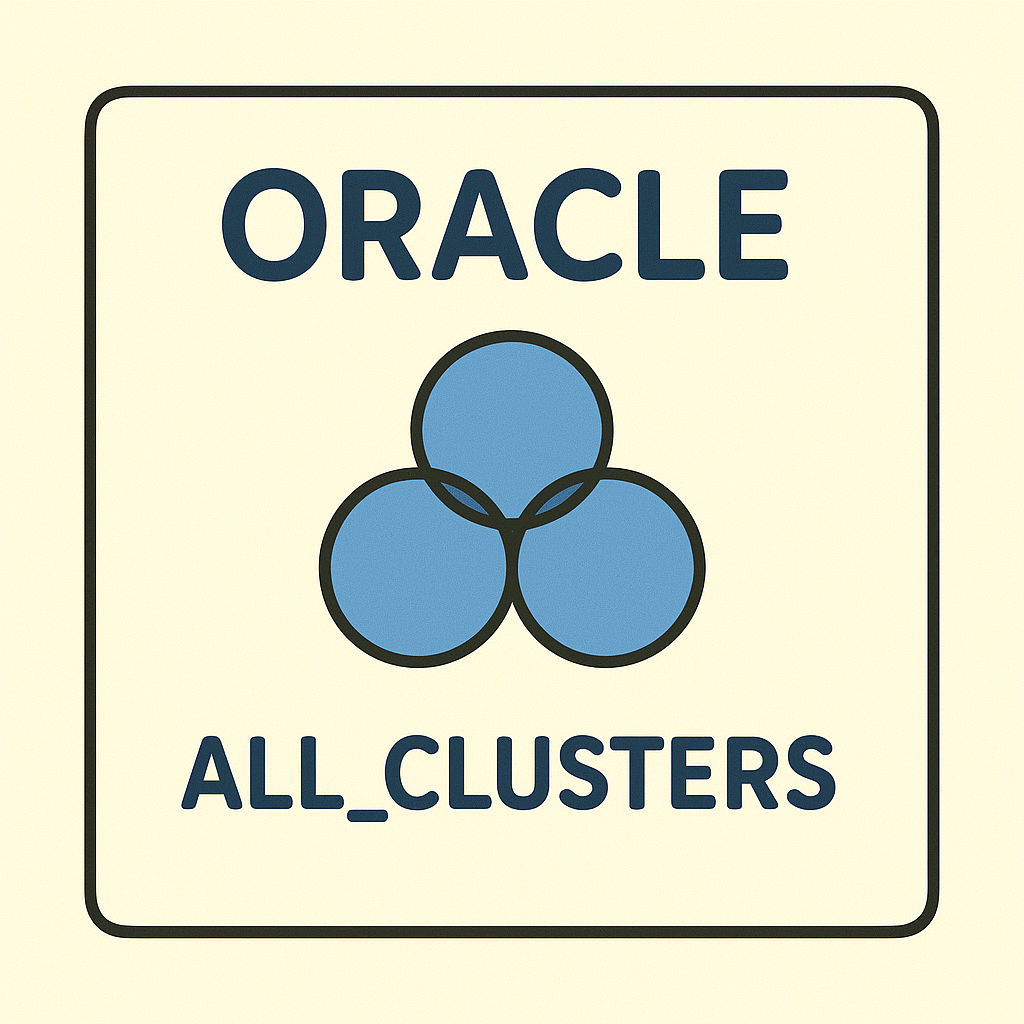 오라클 ALL_CLUSTERS 뷰 완전 분석 - 클러스터 구조의 이해
