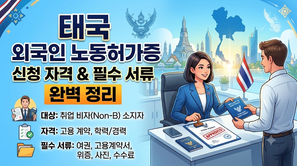 태국 노동부 디지털 워크퍼밋과 정식 노동허가증 서류 준비 가이드