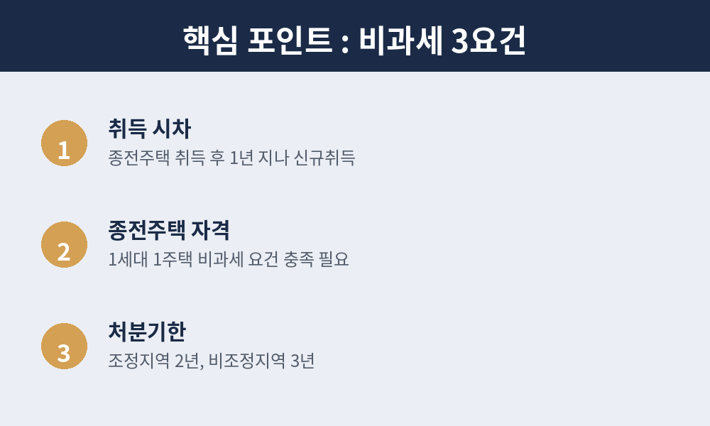 비과세 3요건