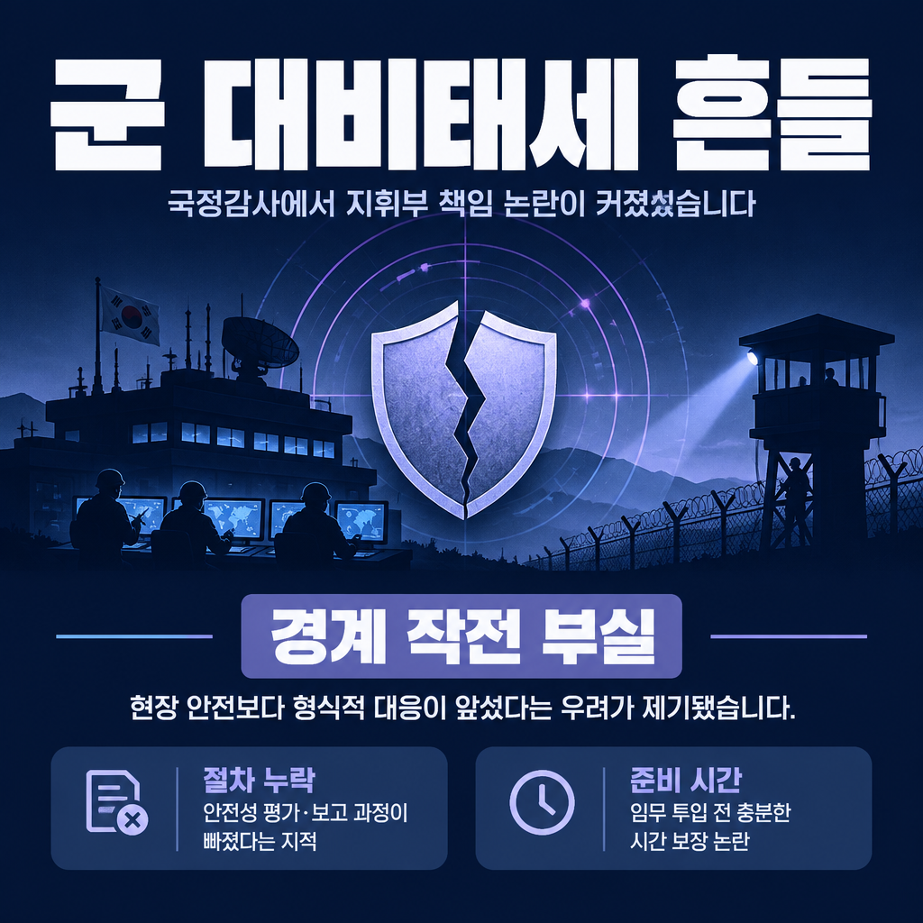 군 대비태세 흔들