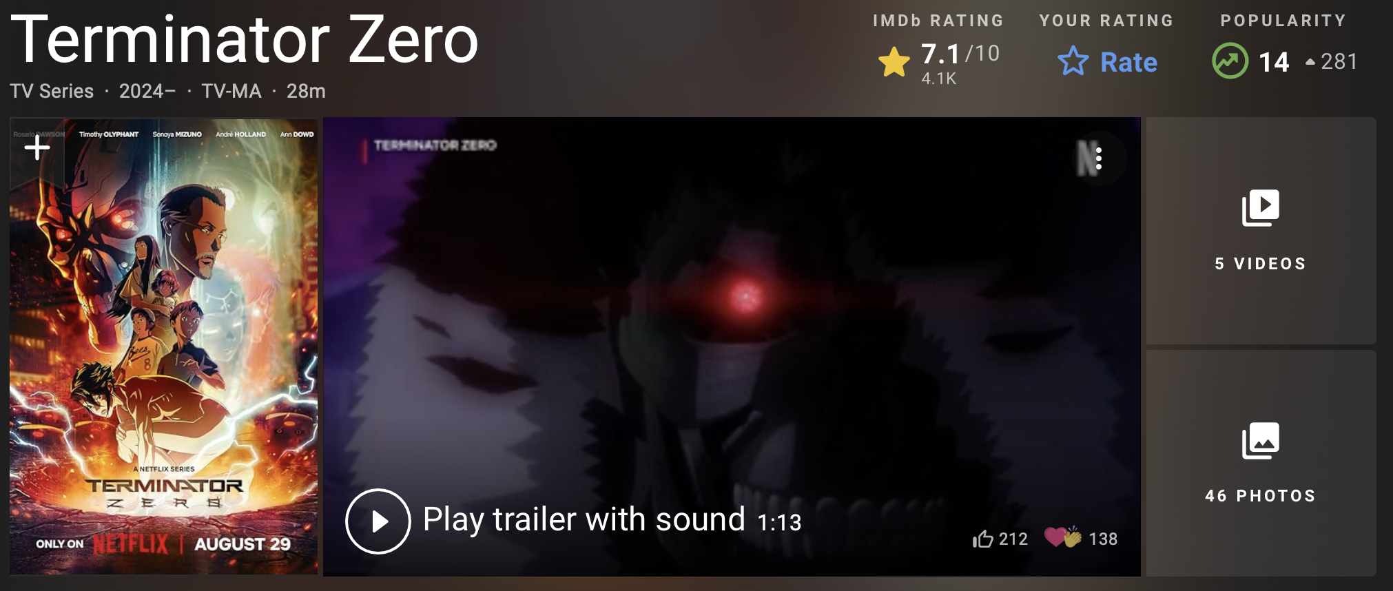 터미네이터 제로 평점