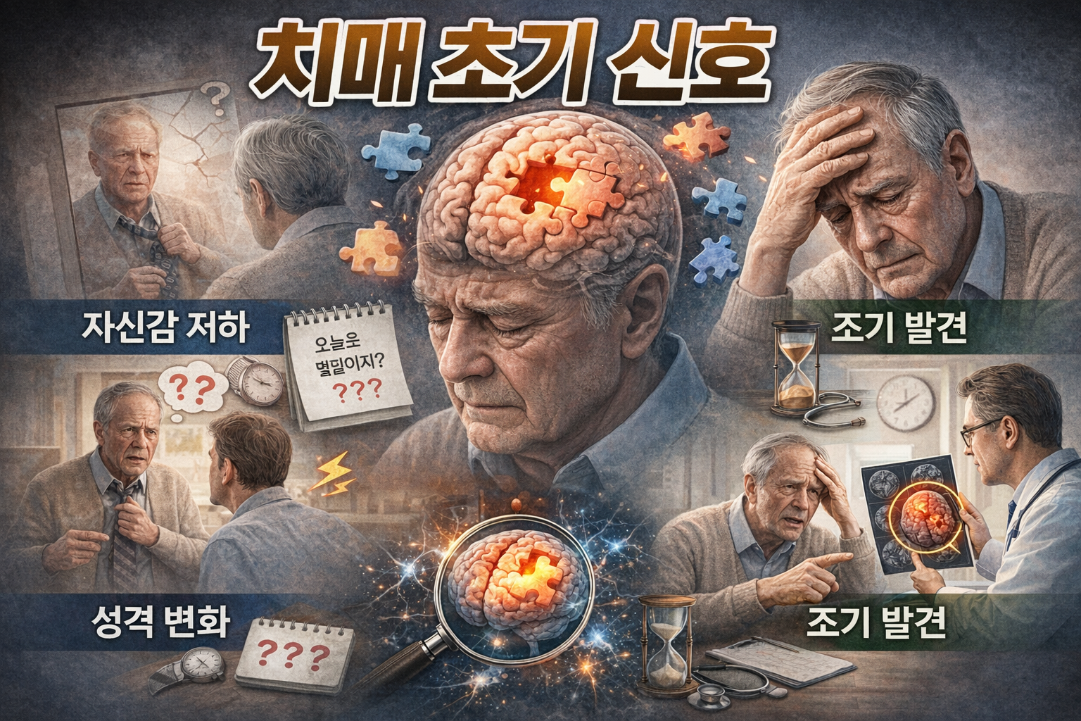 치매 초기 신호 (자신감 저하, 성격 변화, 조기 발견)
