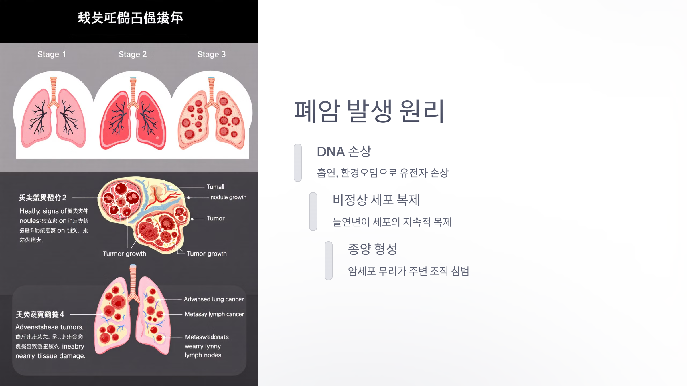 폐암 발생 원리