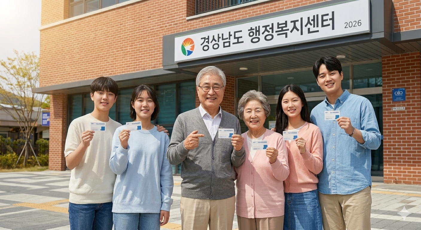 경남도민 생활지원금 신청 안내, 1인당 10만원 지급, 대상 및 방법 요약 인포그래픽