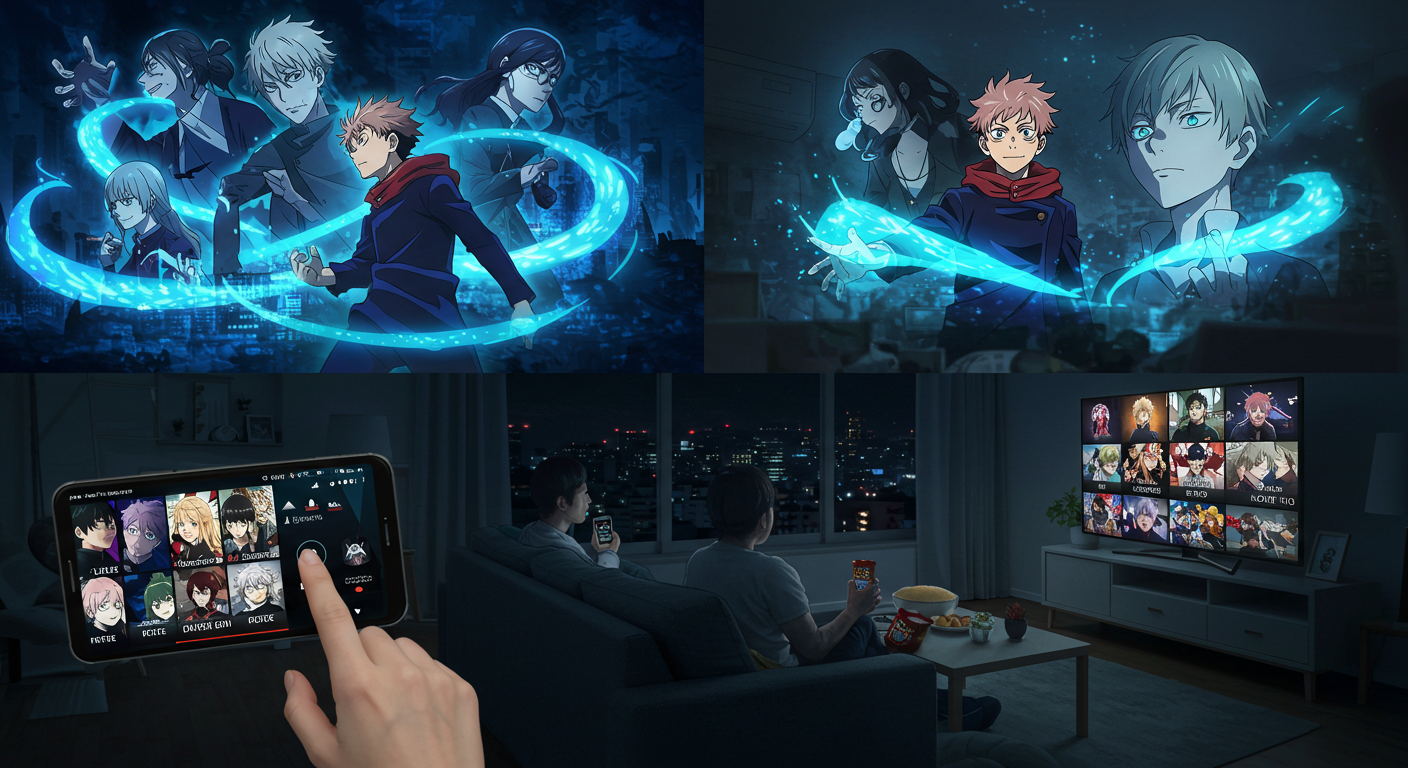 주술회전 정주행 순서 완벽정리|시즌1부터 극장판0까지, OTT별 시청 팁까지!