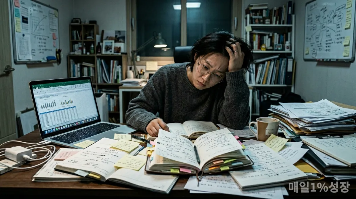 과도한 계획에 지쳐 스트레스 받는 한국인