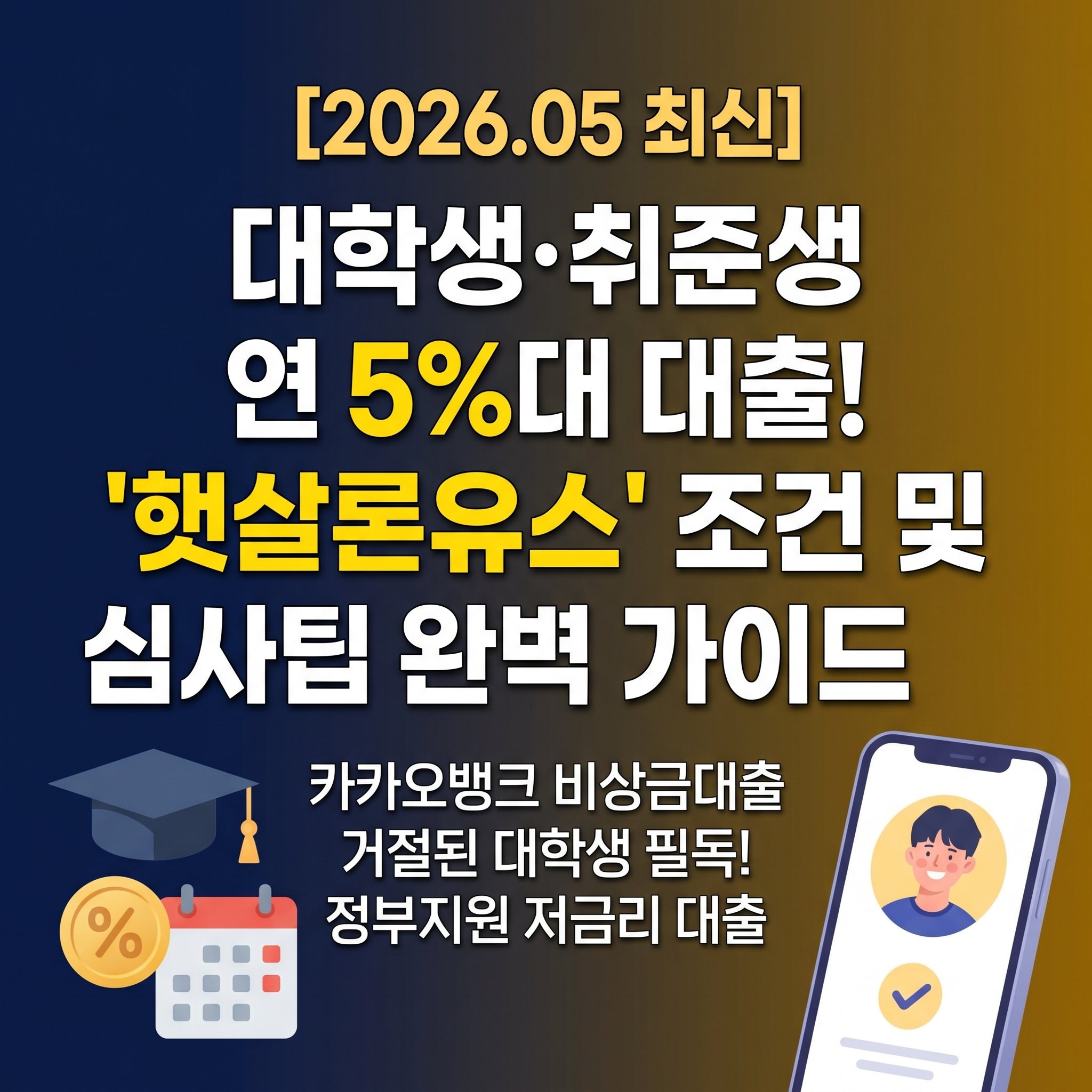 만 19세에서 34세 이하 대학생 및 취업준비생을 위한 연 3%대 서민금융진흥원 햇살론 유스 생활비 대출 조건 및 보증 심사 가이드