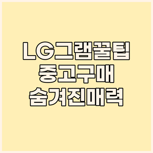 LG 그램 중고 구매 가이드 14Z9..