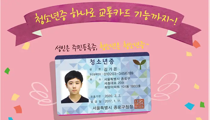 청소년증 발급방법, 지원대상, 사용처 및 혜택