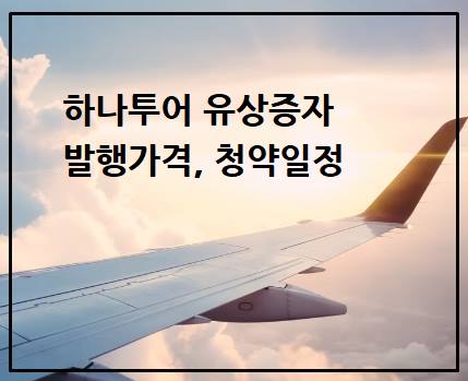하나투어 실권주 청약