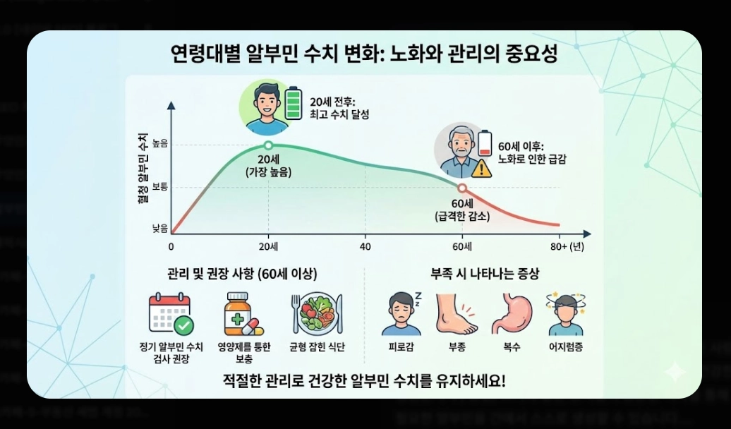 알부민 효능 완벽 분석 [2026 최신] 부족 증상 수치 및 올바른 제품 선택 가이드