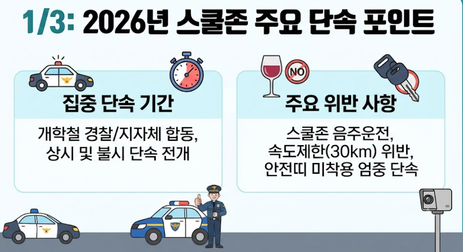 스쿨존 교통안전 수칙