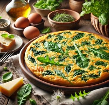 이탈리아의 피센테리 필라프(Frittata di Erbe di Campo) - 들판의 봄나물로 만든 이탈리아식 오믈렛