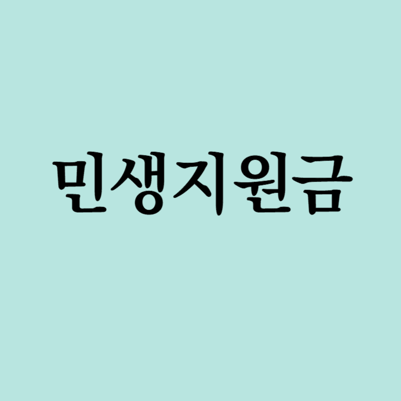 민생지원금