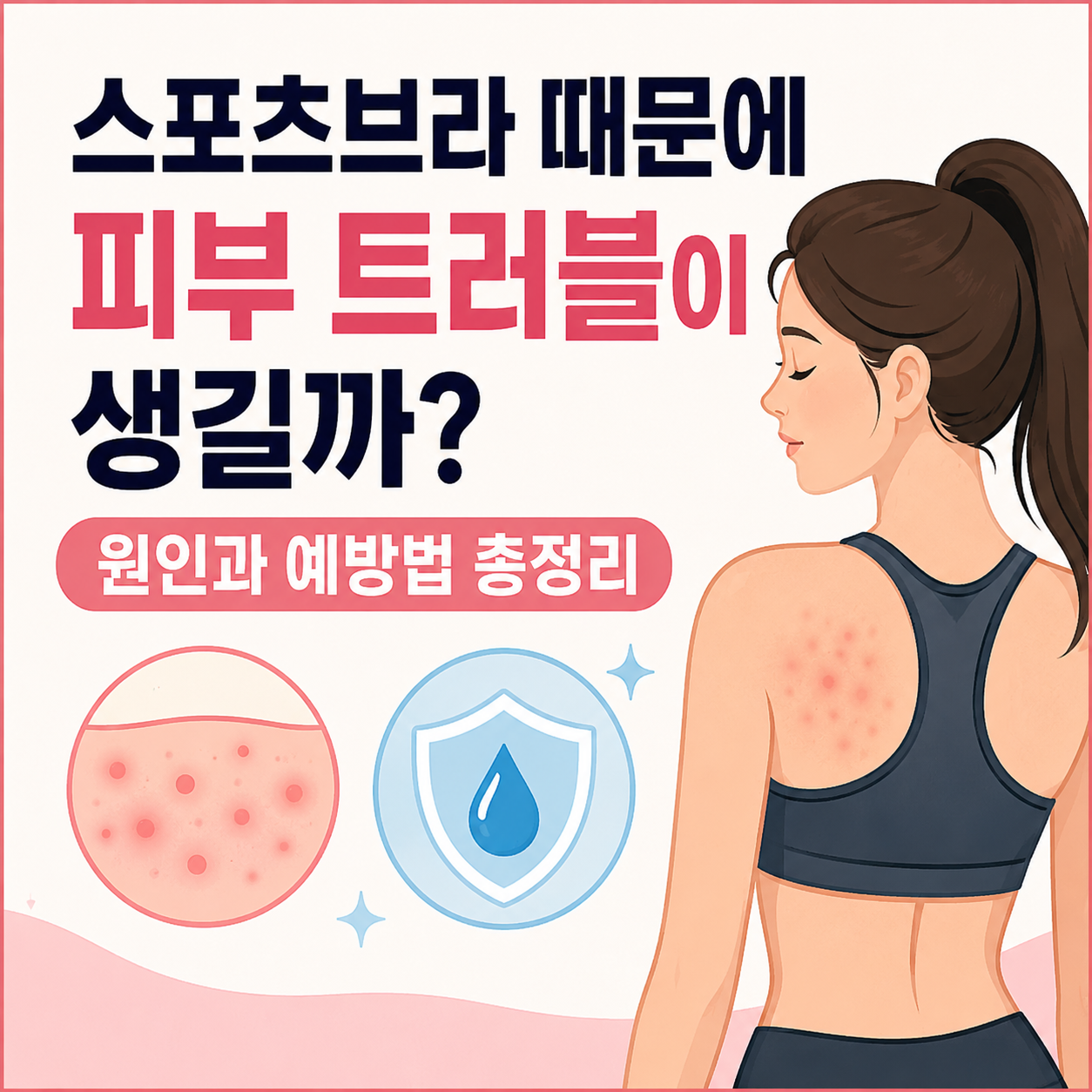스포츠브라 피부 트러블 원인