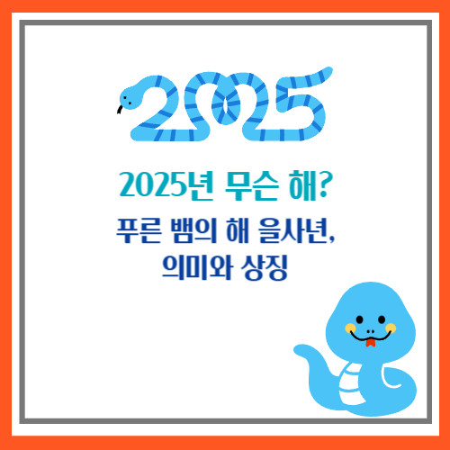 2025년 무슨해