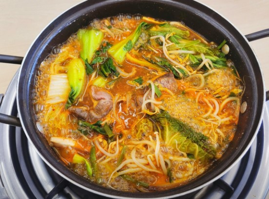 등촌 샤브샤브, 각종 채소 고기