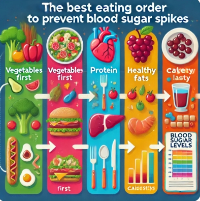 식사 순서별 혈당 변화