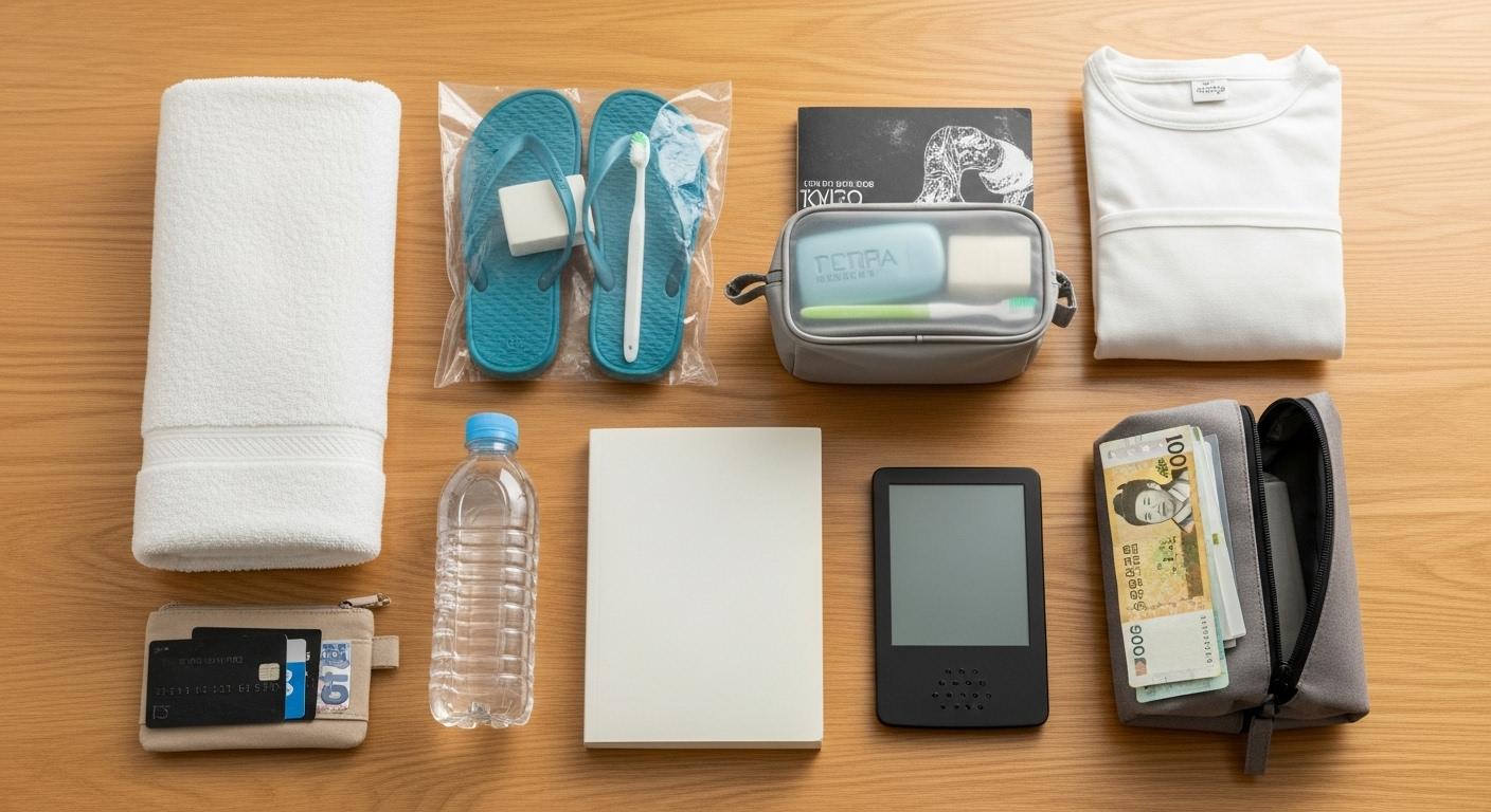 찜질방 갈때 준비물