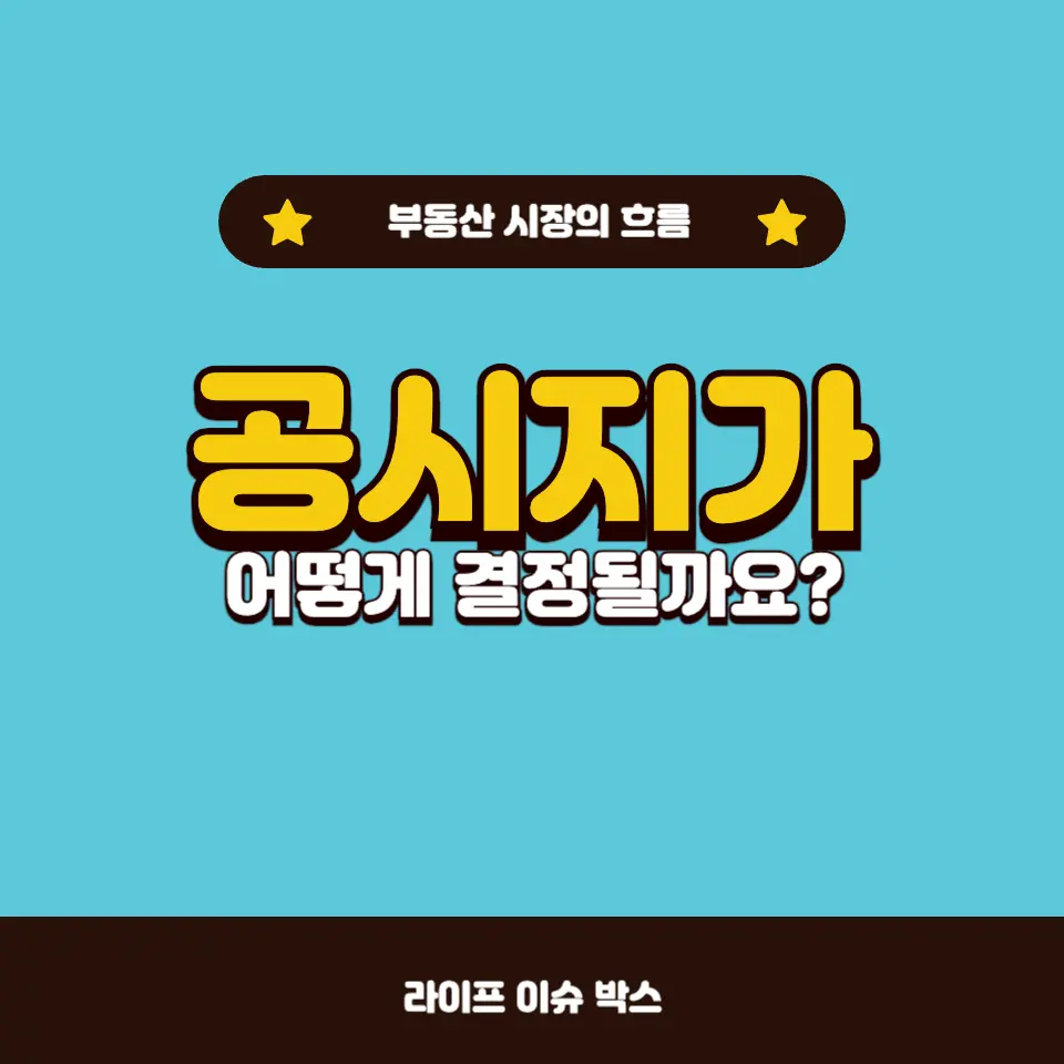 공시지가 산정의 비밀