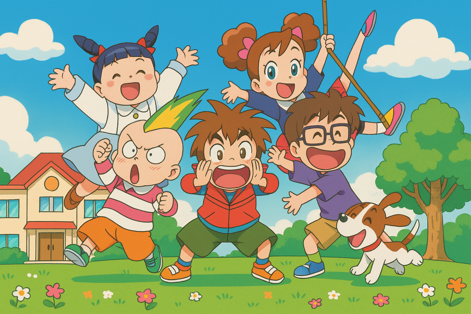 고고! 다섯쌍둥이 사이좋은 모습