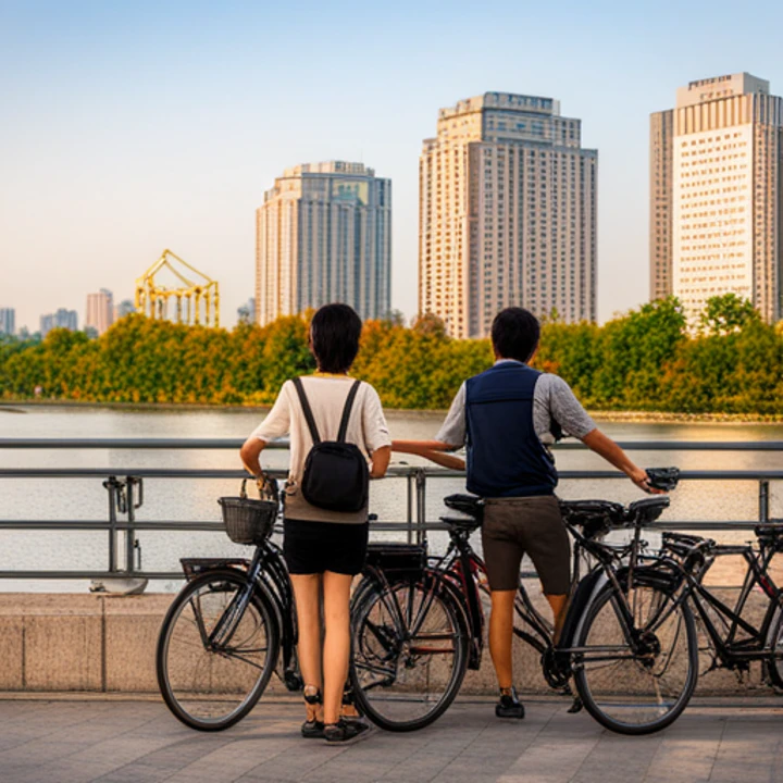 한강공원 2인 자전거 대여 반납 방법