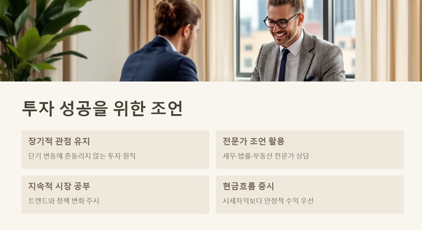 투자 성공을 위한 조언