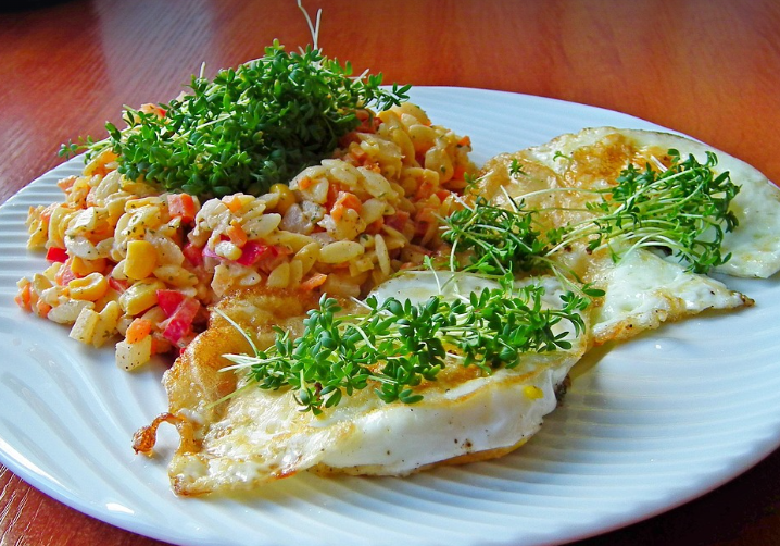 냉이요리의 모습