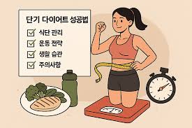 단기간 다이어트, 다이어트 기본 사항